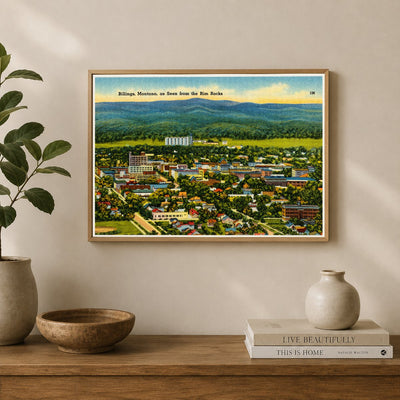 Billings, MT: Billings, Montana, as seen from the Rim Rocks