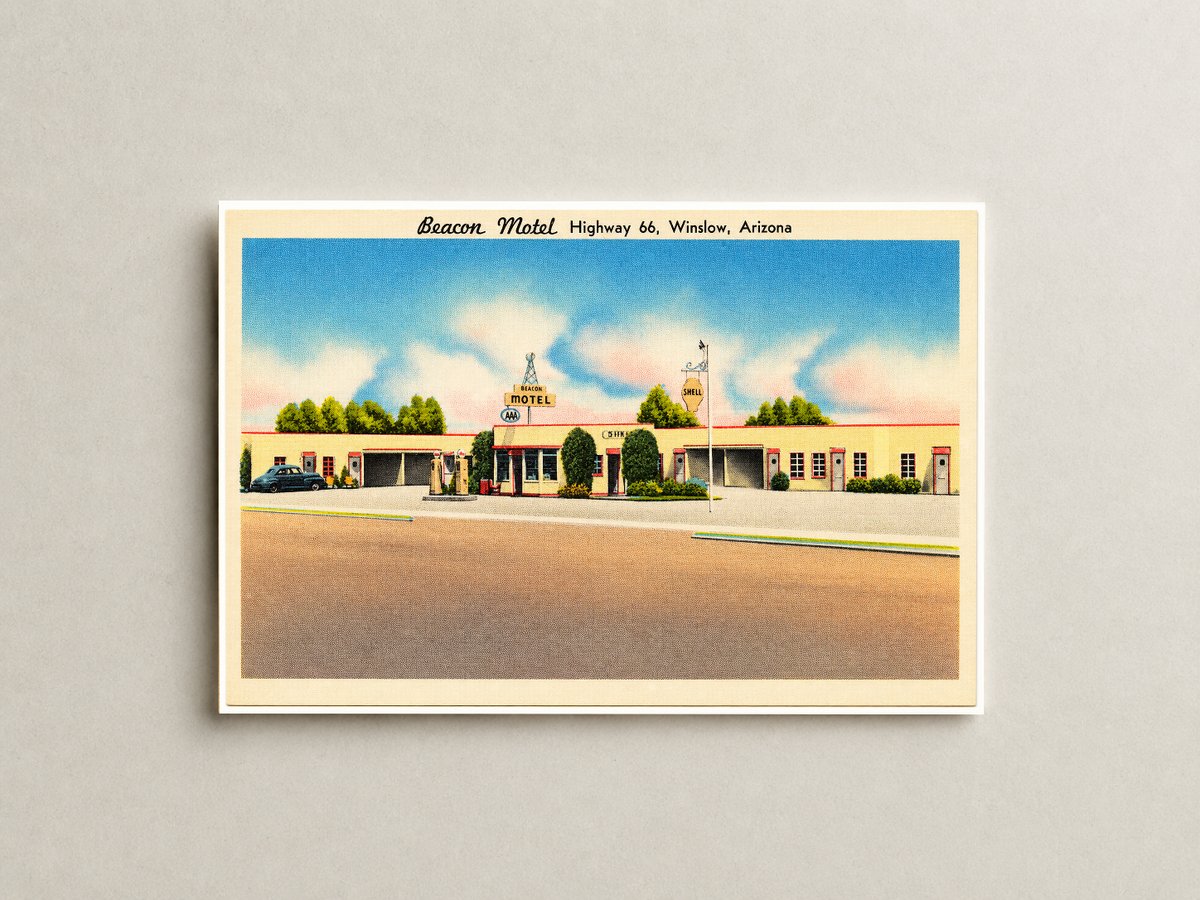 Winslow, AZ: Beacon Motel, highway 66