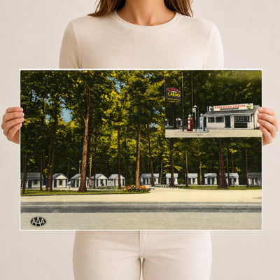 Glen Echo Lodge, U. S. Route 1, Darlington, MD, 3 miles south of Conowingo Dam and 11 miles north of Bel Air, MD — Vintage Maryland Postcard