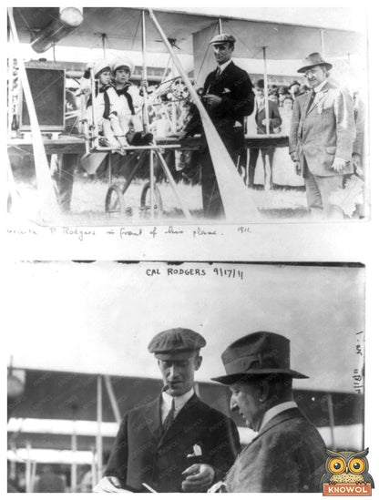 Historic 1911 Photo of Aviation Pioneer Calbraith Rodgers