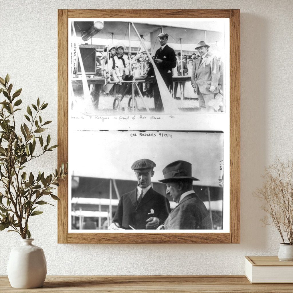 Historic 1911 Photo of Aviation Pioneer Calbraith Rodgers