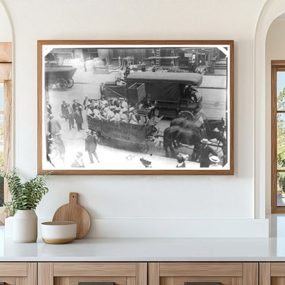 Empowered Suffragists Ride Through Yonkers, 1913