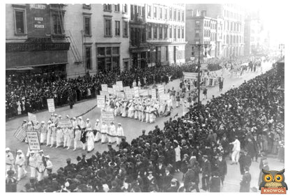 Historic Womens Suffrage Parade in NYC, 1915