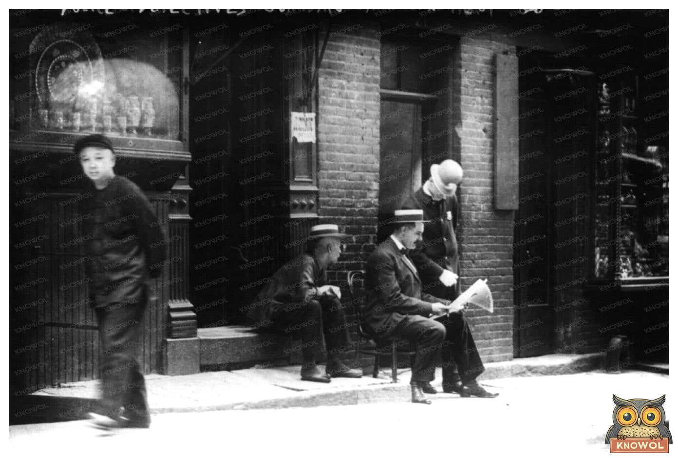 Historic Police Presence in 1909 Chinatown NYC