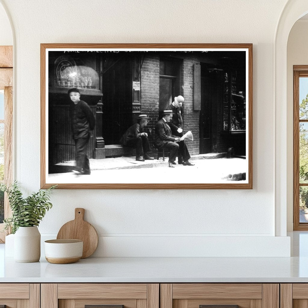 Historic Police Presence in 1909 Chinatown NYC