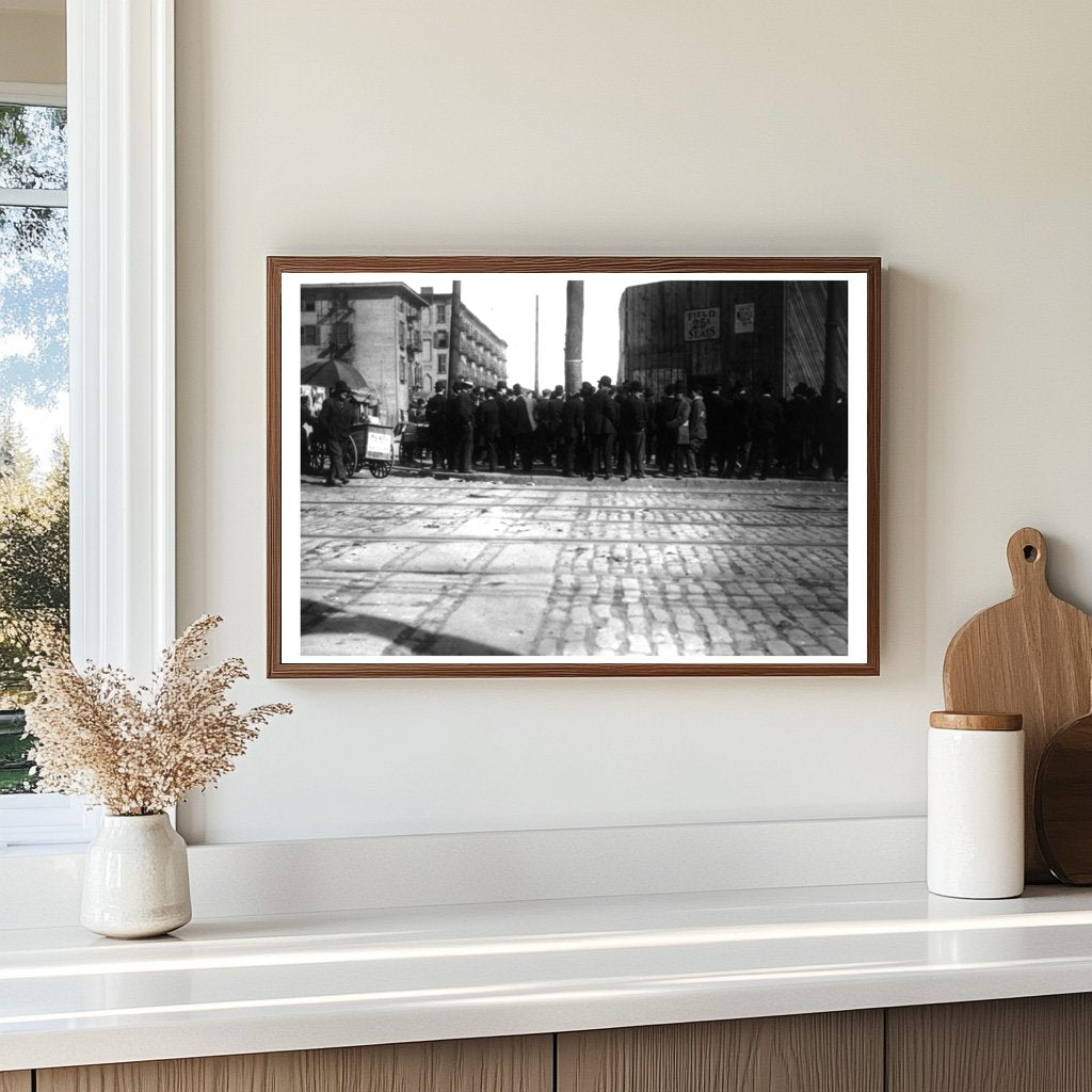 1910s Brooklyn Baseball Fans in Exciting Atmosphere