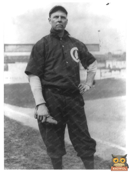 Iconic 1911 Portrait of Three Finger Brown, Pitcher
