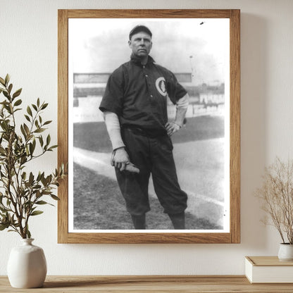 Iconic 1911 Portrait of Three Finger Brown, Pitcher