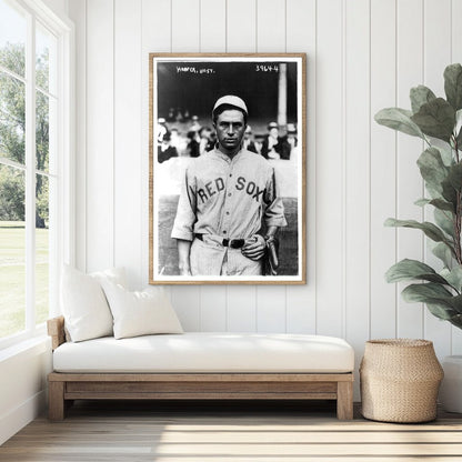 1914 Boston Baseball Star: Harry Hooper in Action