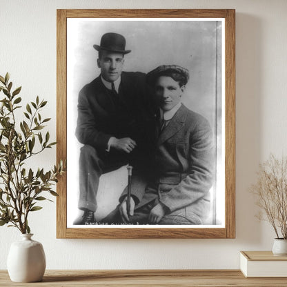 Historic 1913 Photo of Boxing Manager and Kelly Spike