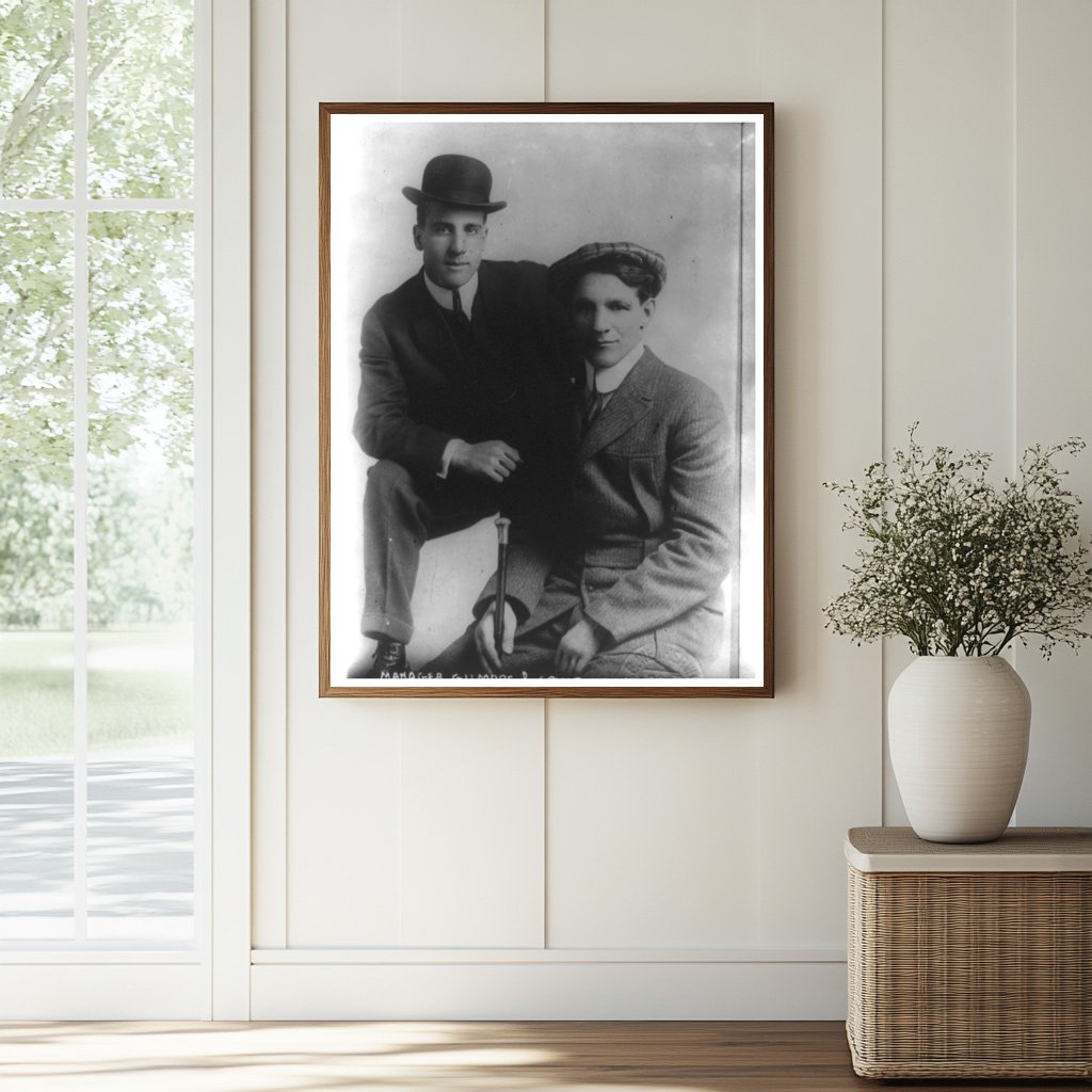 Historic 1913 Photo of Boxing Manager and Kelly Spike