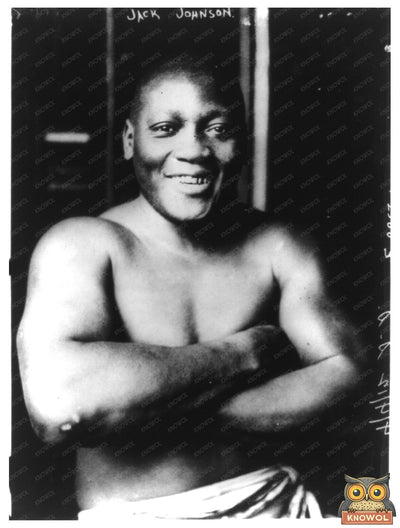 Historic Portrait of Jack Johnson, Boxing Legend, 1915