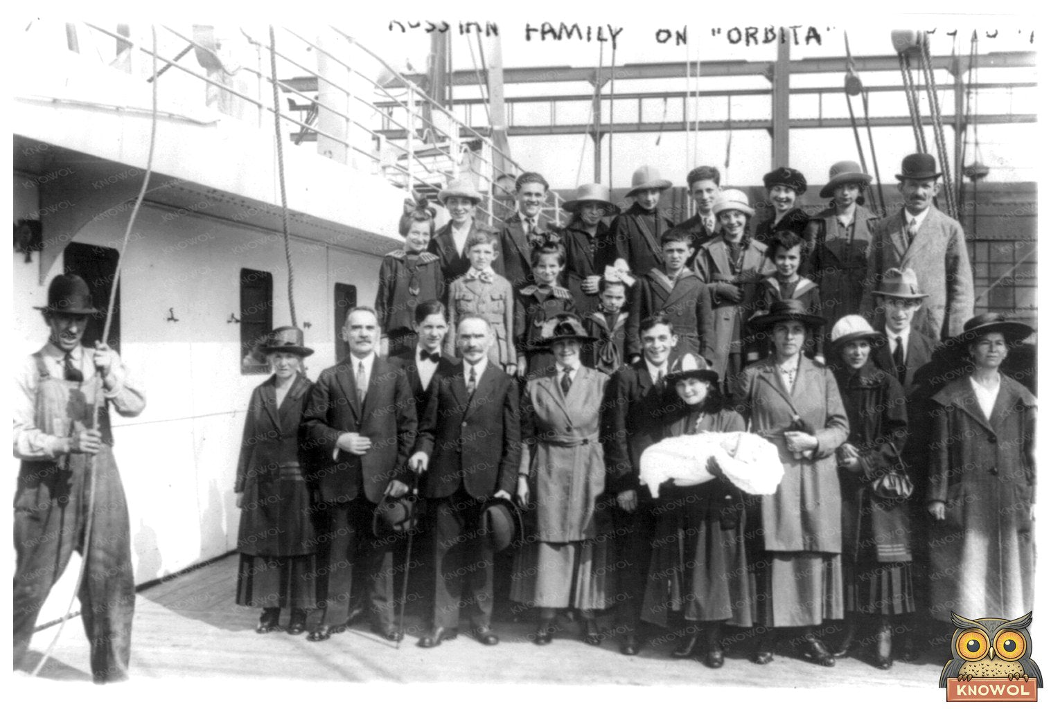 1921 Russian Family Journeying on the ORBITA