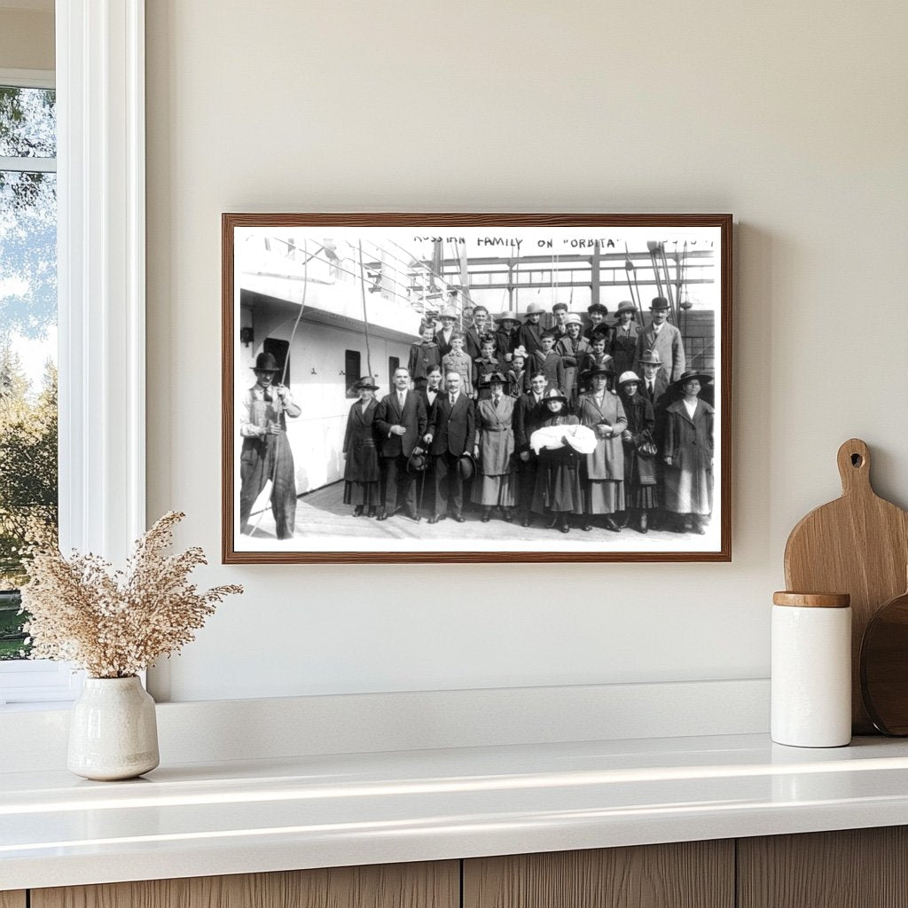 1921 Russian Family Journeying on the ORBITA