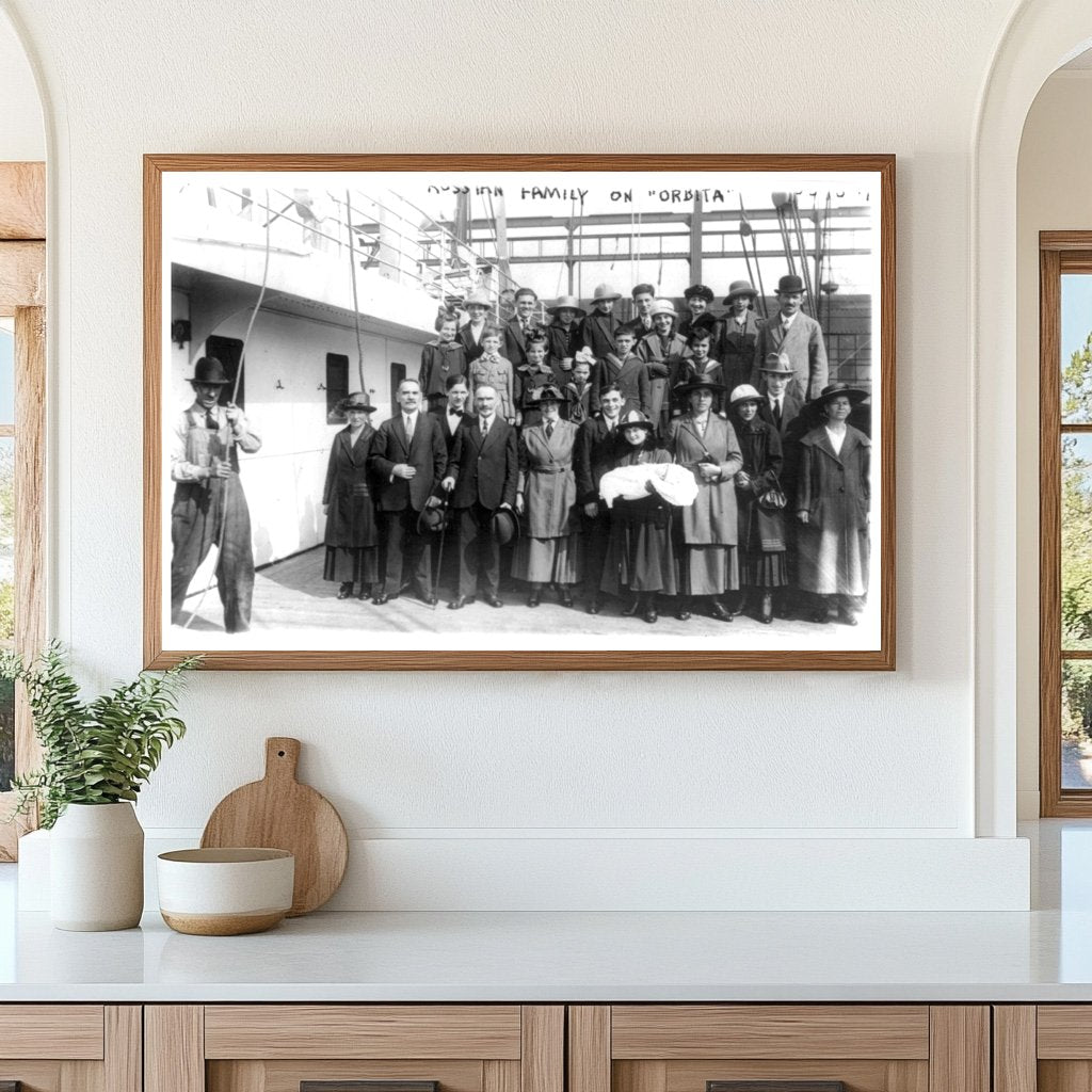 1921 Russian Family Journeying on the ORBITA