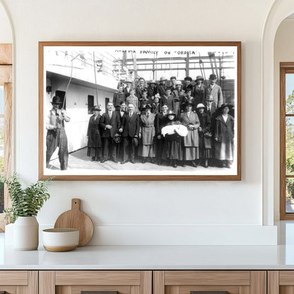 1921 Russian Family Journeying on the ORBITA