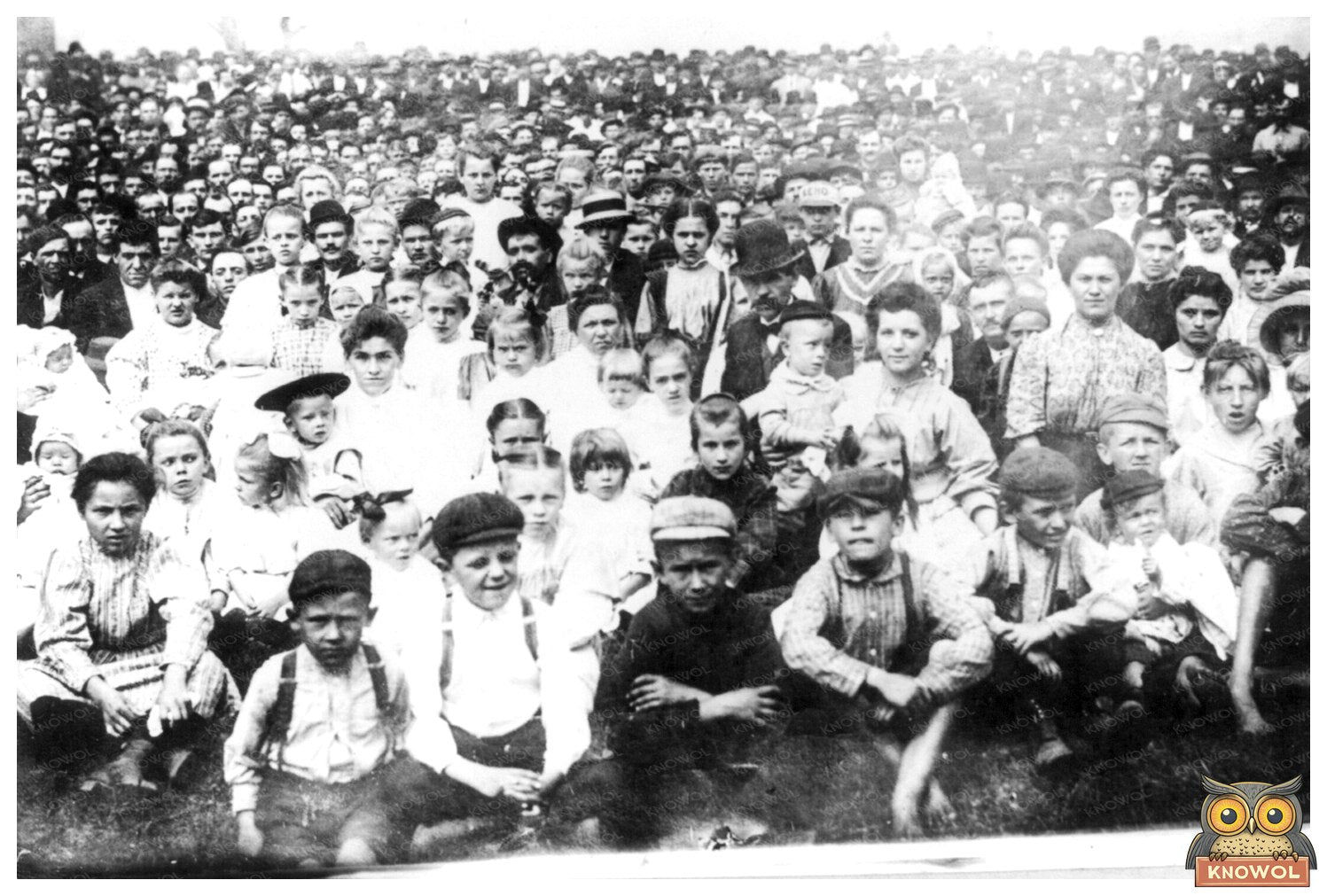 1909 Coal Miners Strike Gathering at Indian Mound