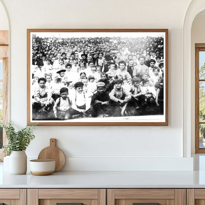 1909 Coal Miners Strike Gathering at Indian Mound