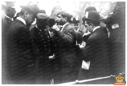 Police Interrogation in Union Square, NYC, 1908