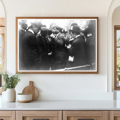 Police Interrogation in Union Square, NYC, 1908