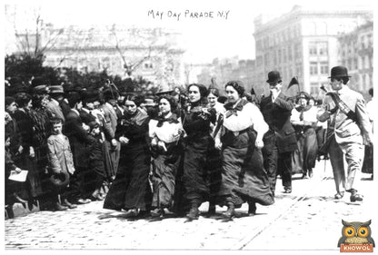 Vibrant 1910 May Day Parade in New York City