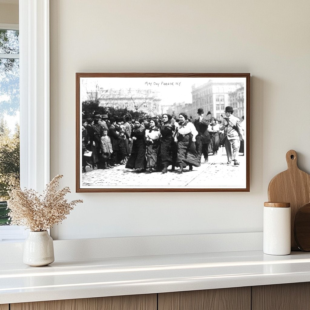 Vibrant 1910 May Day Parade in New York City