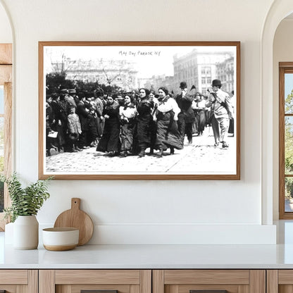 Vibrant 1910 May Day Parade in New York City