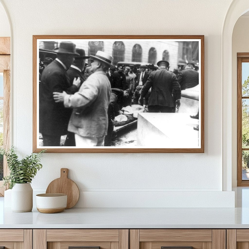 1920 NYC Anarchist Bombing Aftermath - Historic Moment