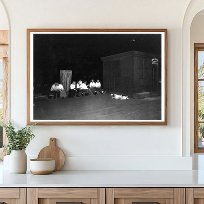 Serene Summer Night: Children Rest on NYC Pier