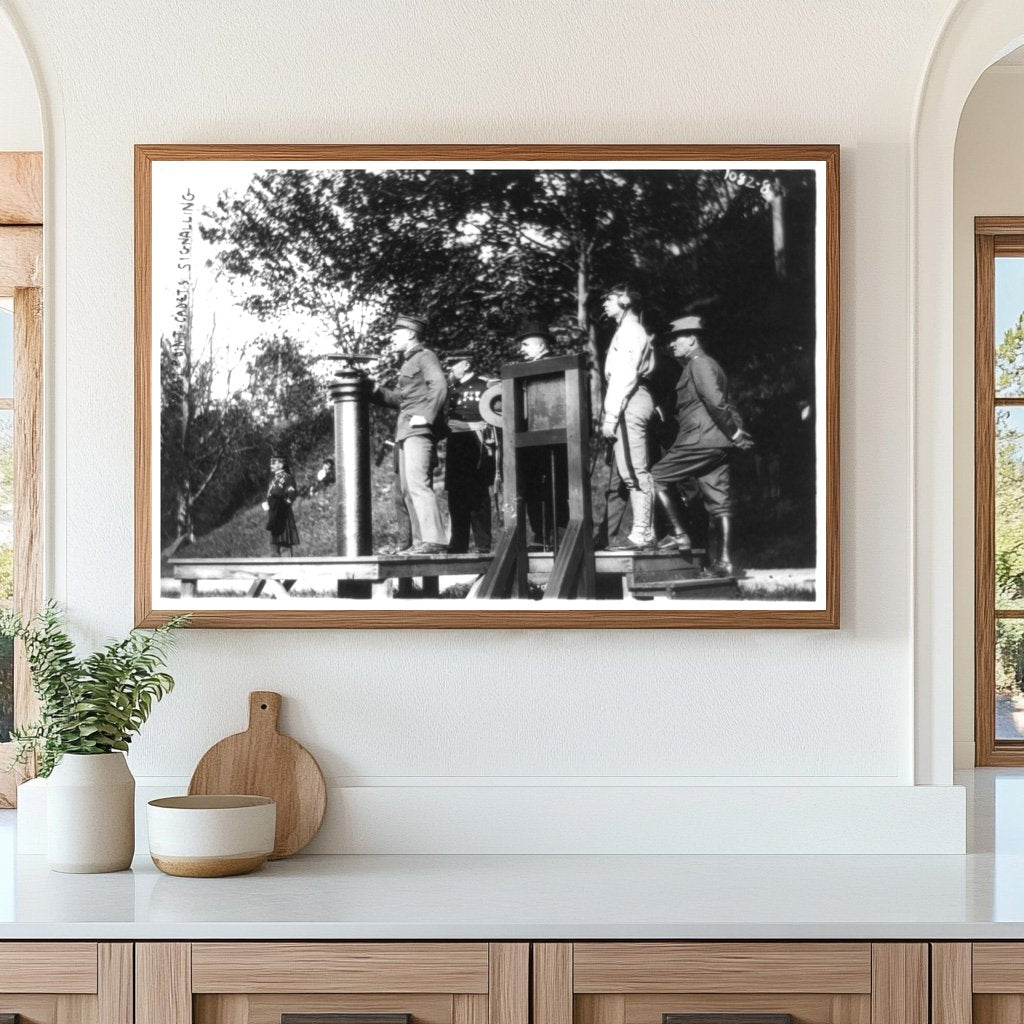 West Point Cadets Mastering Military Signaling Skills