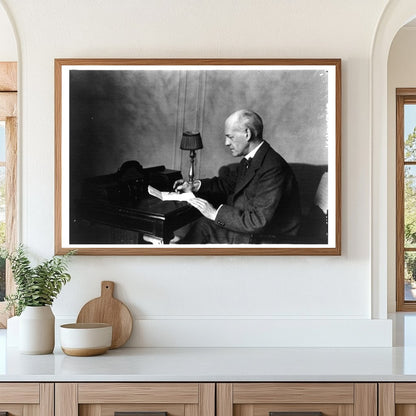 Historic Portrait of British Novelist John Galsworthy