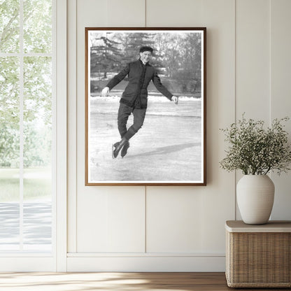 Graceful Double Toe Pirouette on Central Park Ice