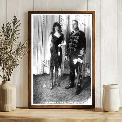 Elegant Naval Officers: Mrs. Elliot & Capt. Morgan, 1914