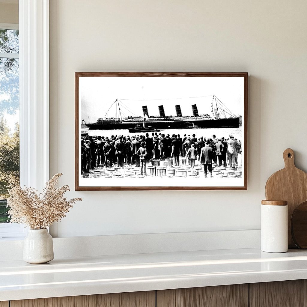 Historic RMS Lusitanias Maiden Voyage in NYC, 1907