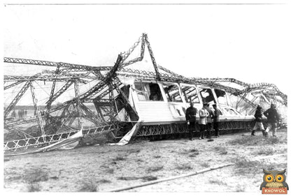 1913 Wreckage of German Airship L.2 in Historic Crash