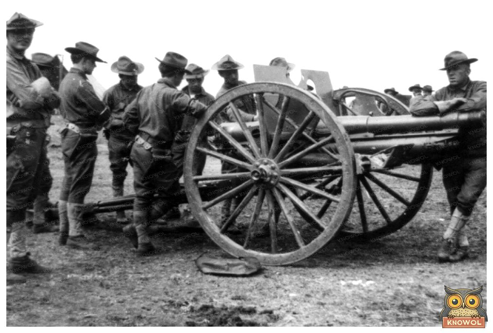 1911 U.S. Army Maneuver: Battery Ds 3-Inch Gun in Texas
