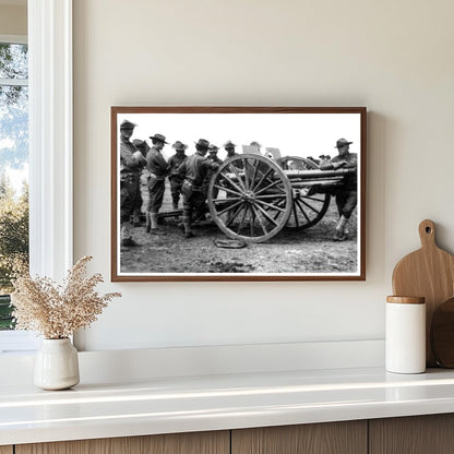 1911 U.S. Army Maneuver: Battery Ds 3-Inch Gun in Texas