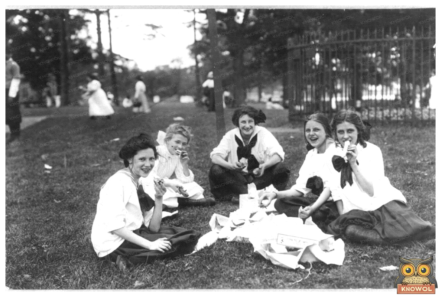 Serene Bronx Park Scene - March 1919 Memories