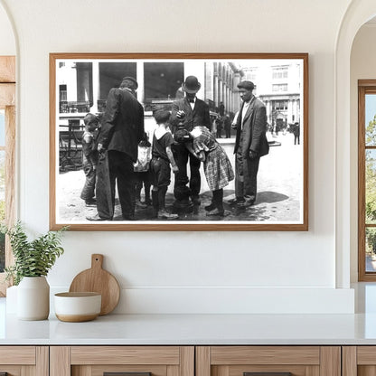1900s NYC: Kids Refreshing at Water Fountain