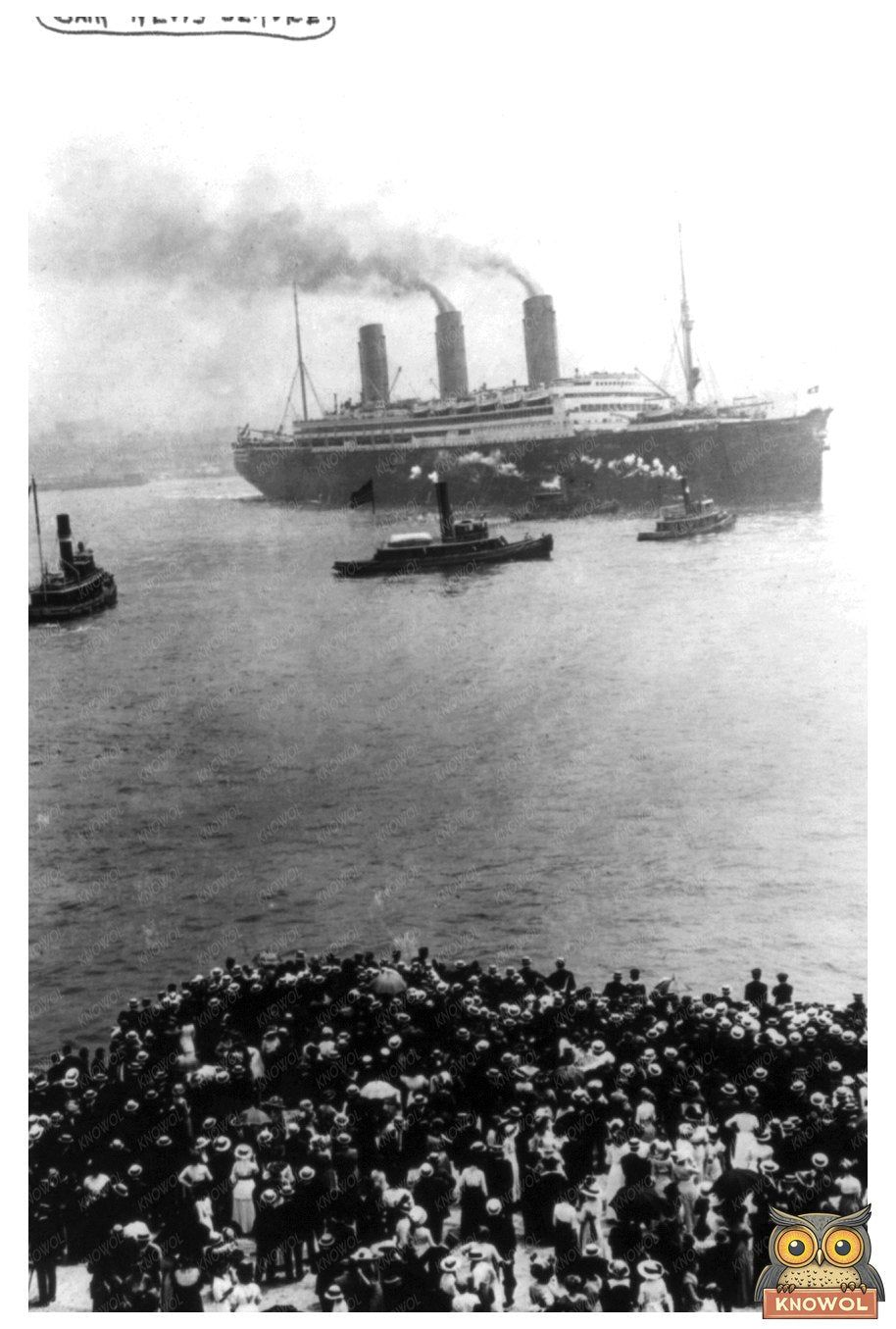 Historic Farewell: IMPERATOR Sets Sail from NYC, 1913