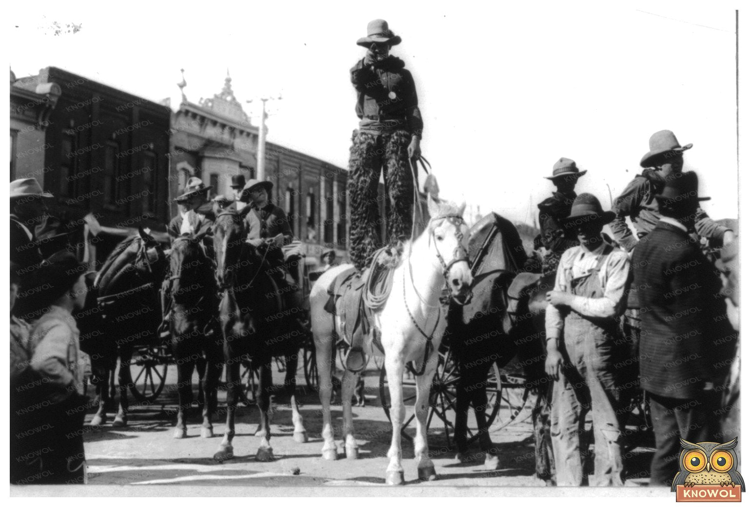 1908 Cowboy Portrait: A Glimpse of Kansas Heritage