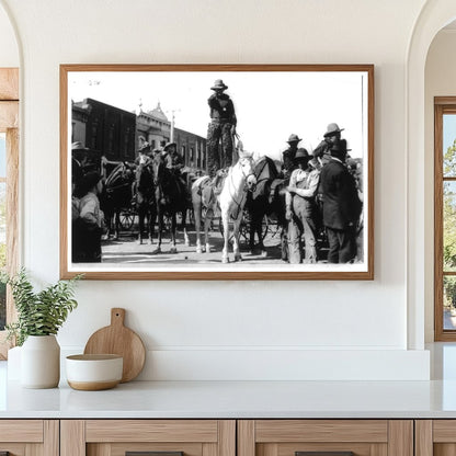 1908 Cowboy Portrait: A Glimpse of Kansas Heritage