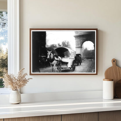 1908 NYC Work Horse Parade with Delivery Wagon