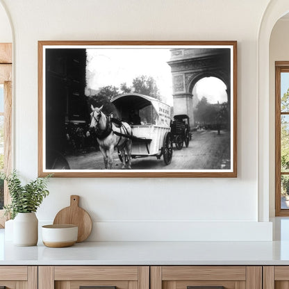 1908 NYC Work Horse Parade with Delivery Wagon