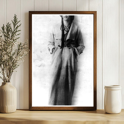 Elegant 1914 Poiret Gray Suit Fashion Portrait