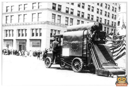 1900s New York: Vintage Auto Street Cleaner in Action