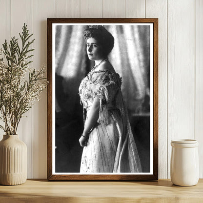 Elegant Crown Princess of Montenegro in Regal Portrait