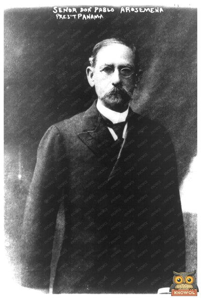 1910 Half-Length Portrait of Panamas Acting President