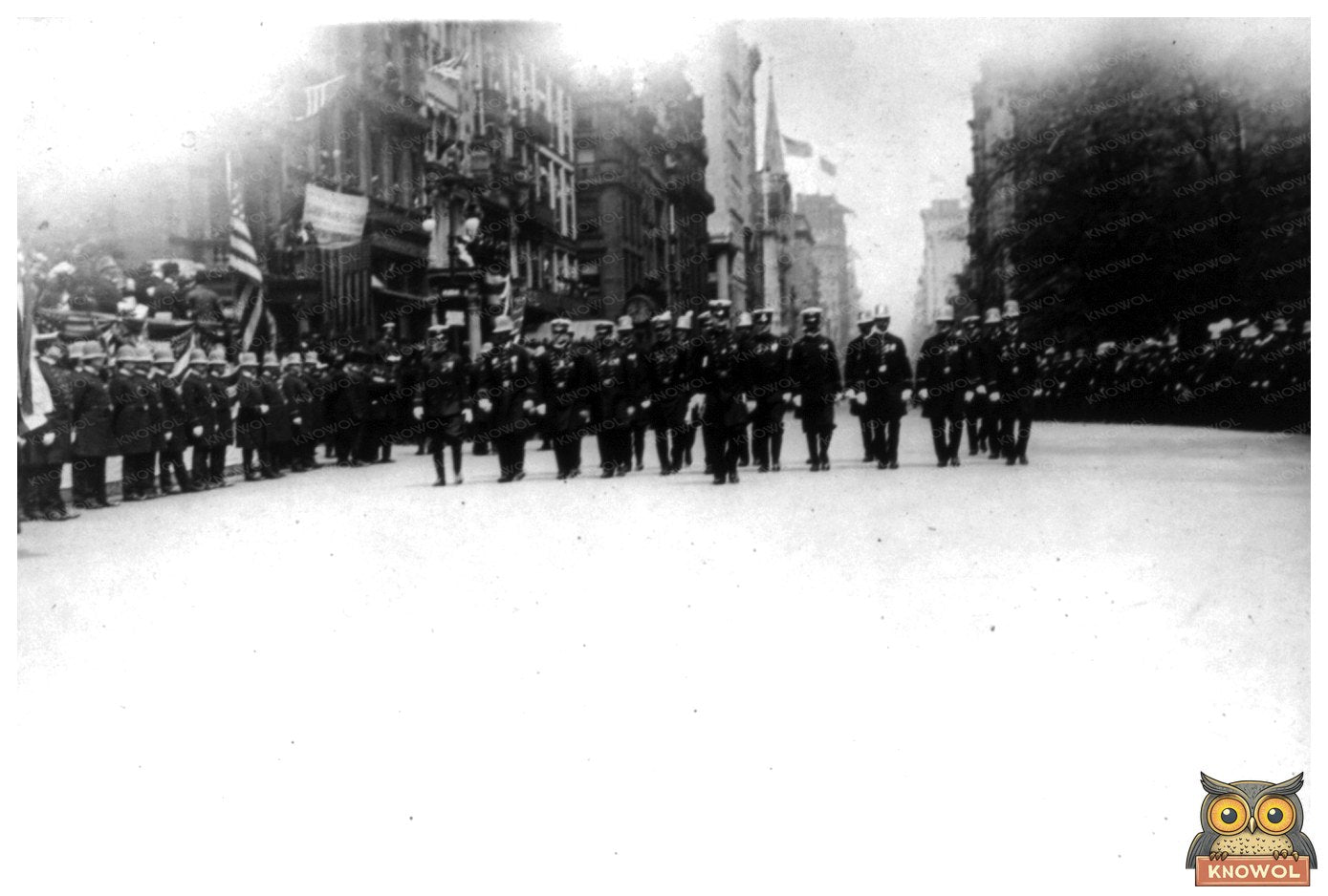 1908 New York Police Parade: Heroes Honored in Action