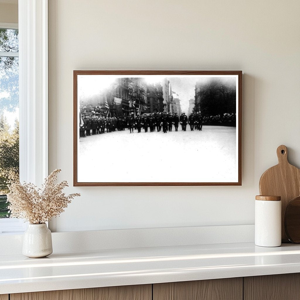 1908 New York Police Parade: Heroes Honored in Action